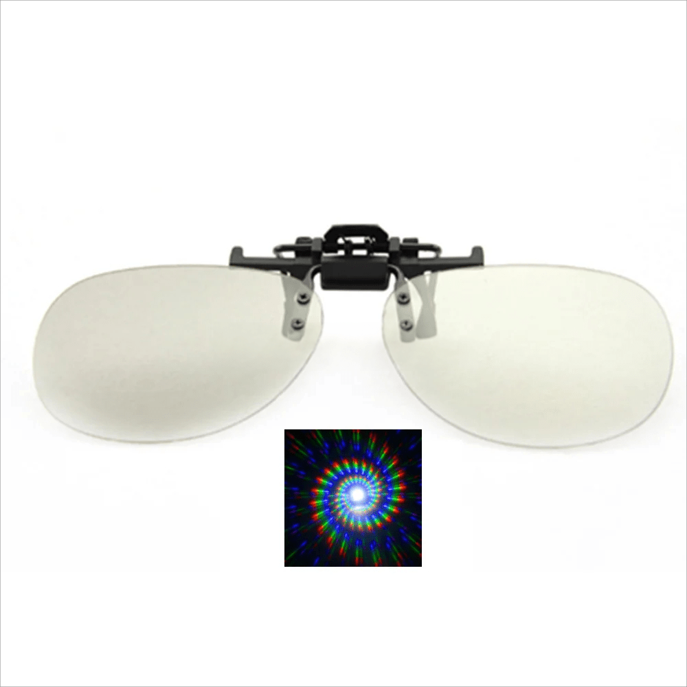 Clip - On Diffraction Glasses - Festival Parent
