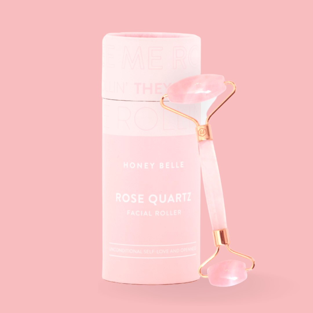 Rose Quartz Crystal Facial Roller - Festival Parent